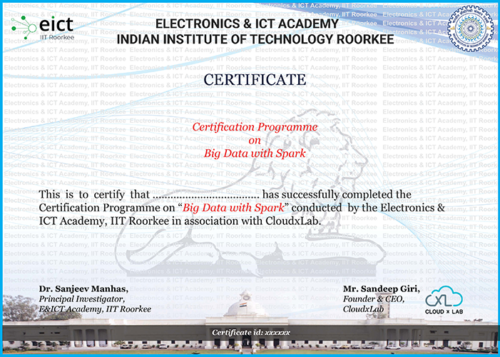  Course Certificate Sample